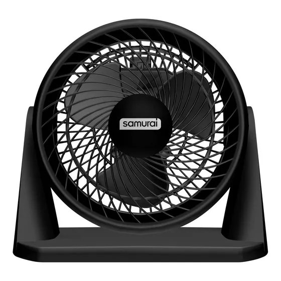 Ventilador Samurai Compact Force 3 En 1 Negro 8 Diámetro 8   Frecuencia 60 Material De Las Aspas Plástico