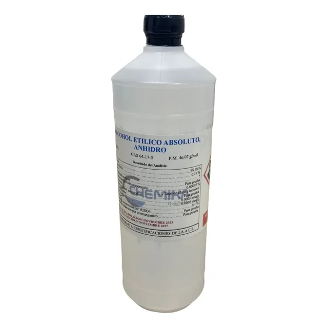 Alcohol Metílico (metanol) Acs Ra Frasco De 1 Lt.