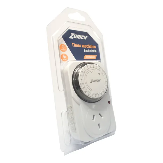 Timer Programable Mecanico Enchufable Zurich Vidriera 2hp