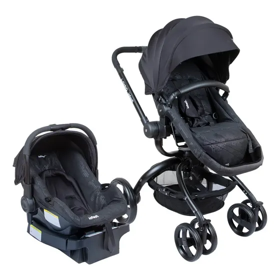 Cochecito 3 En 1 Infanti I-giro Black Con Silla Auto