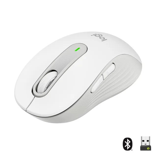 Mouse Logitech M650 Para Manos Pequeñas Y Medianas Color Blanco