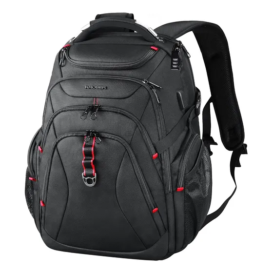 Mochila Laptop Notebook 17.3 Viaje Trabajo Estudio Negra