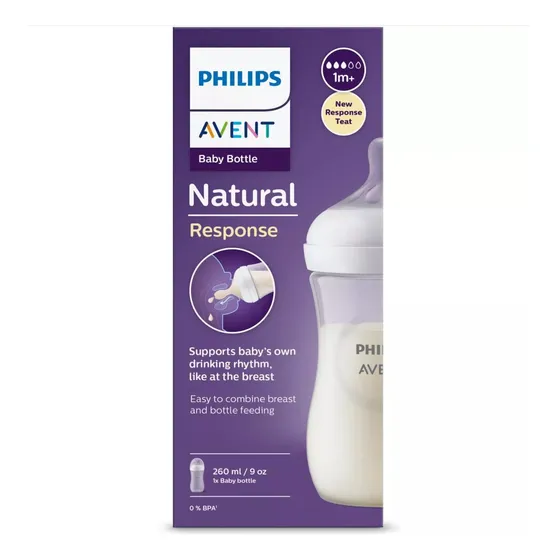 Biberón Philips Avent Natural 260 Ml 1m+ Anticólicos