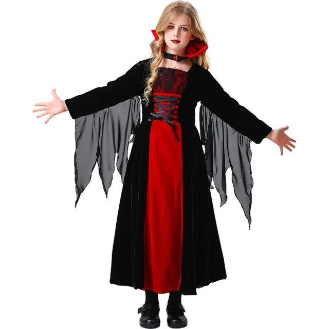 Princesa Vampiro Niña Cosplay Actuación Disfraz