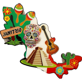 Michoacan Janitzio Republica Recuerdo Mexico Iman Mdf A117 Michoacan Janitzio Republica Recuerdo Mexico Iman Mdf A117