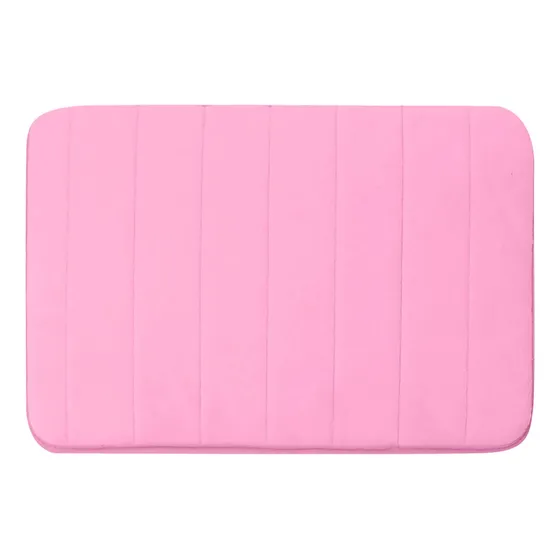Tapete Baño Espuma Viscoelastica Super Absorbente Suave Rosa