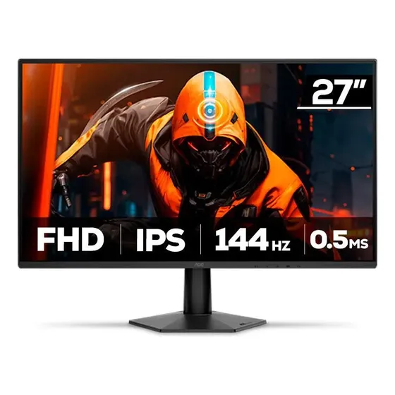 Monitor Gamer Aoc Agon G50, 27 Pol, Ips, Fhd, 0.5ms, 144hz