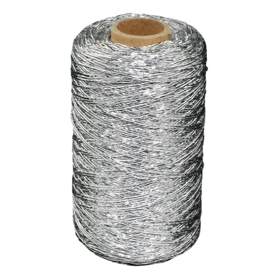 Cordão De Corda Prateado De 1 Mm De Espessura 250-300m/rolo