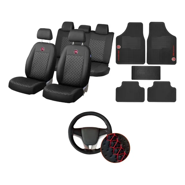 Jogo Capas Bancos Carro Tecido Original Uno 2011 2012 2013