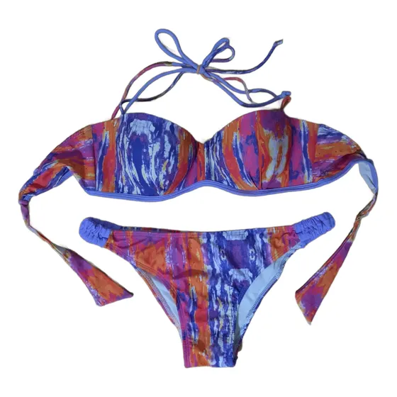 Traje Baño Bikini Malla Lila Compañía Del Sol Usada 1 Vez