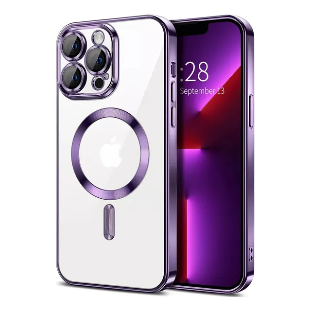 Funda iPhone 16 15 Pro Max Plus Compatible Magsafe Transp.