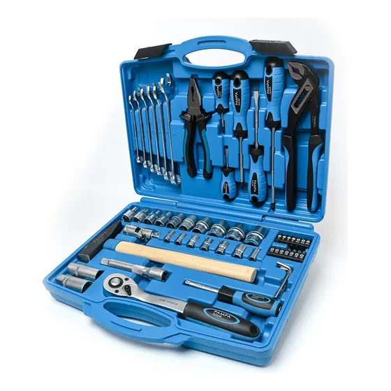 Caja Set Juego De Tubos Bocallaves 56 Piezas 1/2-1/4 Pampa