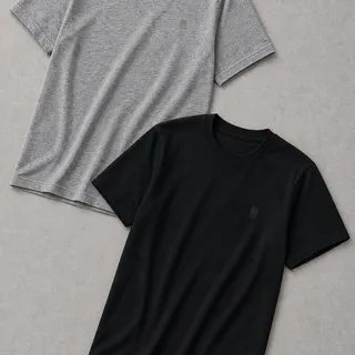 Polo Wear Kit 2 Camisetas Over Masculina Polo Wear Preto-mescla