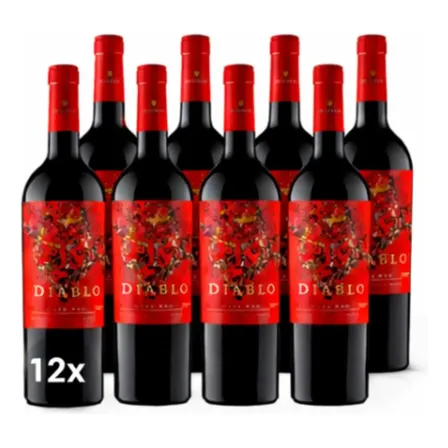 Pack 12 Vinos Diablo Dark Red Ensamblaje 750Cc