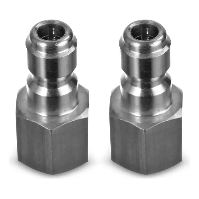 Enchufe Hembra Npt 1/4 Acero Inoxidable 5000 Psi Juego De 2