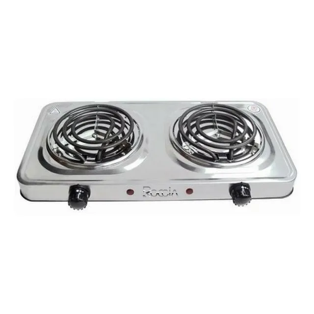 Cocina Eléctrica 2 Hornillas Cromada 110v Nueva - Tienda