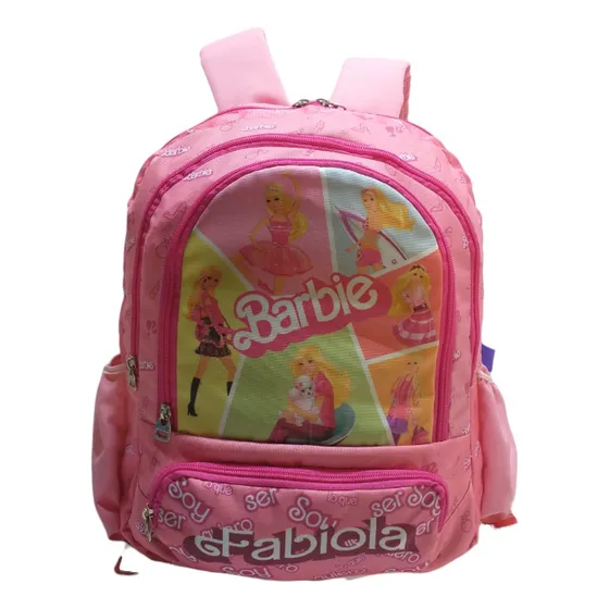 Fabuloso Bolso Morral Barbie Personalizado Escolar