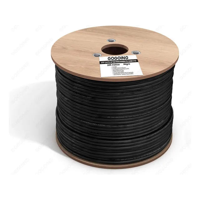 Gogoing - Cable Ethernet Red Lan 305m Reforzado Cat6 Internet Consola Rj-45 Cable Utp Doble Forro Exterior