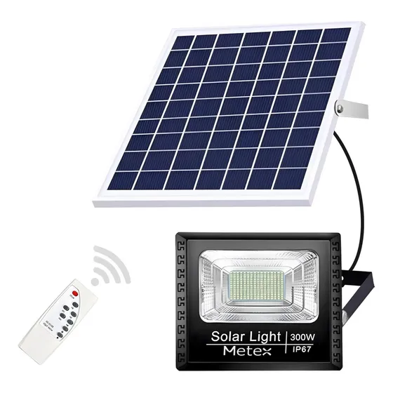 Metex Foco Reflector Solar Interior Y Exterior 300w