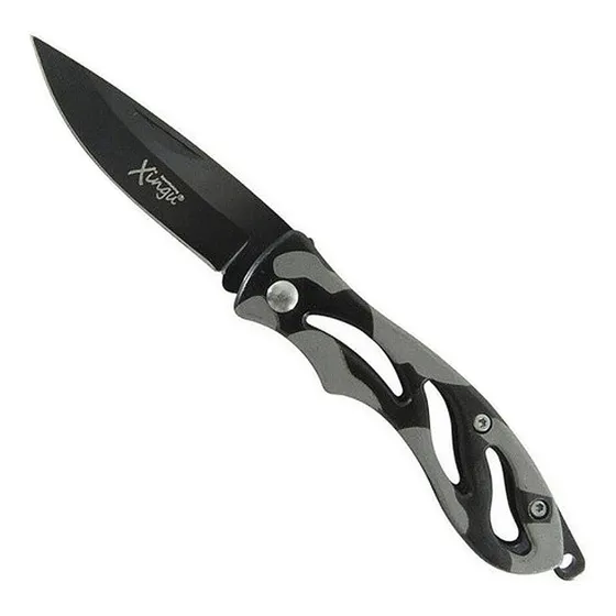 Canivete Retrátil De Bolso Tático Camuflado Pesca Espotiva