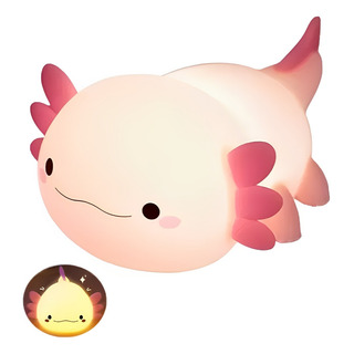 Linda Luz Nocturna Axolotl Para Recámara De Niños Recargable Linda Luz Nocturna Axolotl Para Recámara De Niños Recargable