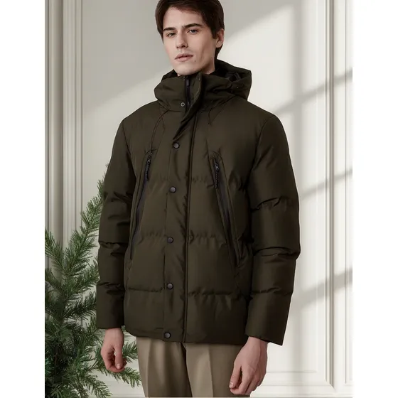 Campera Puffer Inflada Hombre Impermeable Argon
