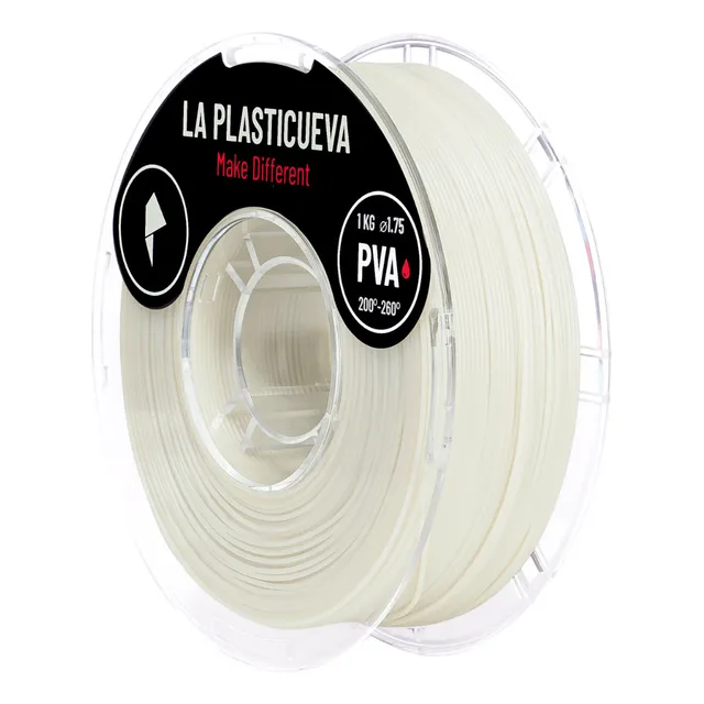 Filamento Pva 1kg 1.75mm 3d La Plasticueva Color Blanco