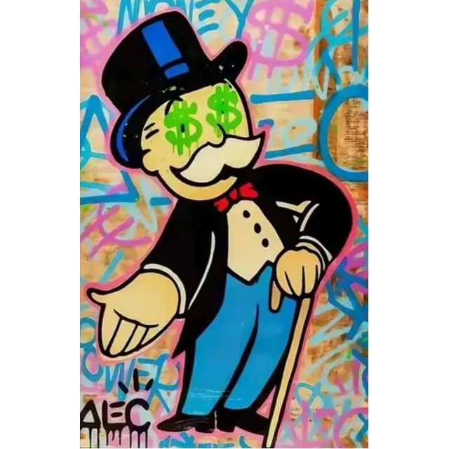 Pintura Por Números Lienzo 50x40cm Monopoly