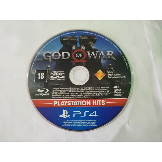 God Of War Ps4 Para Console Videogame Play 4 Slim, Ps4 Pro ( Com Defeito ) Leia O A Descrição Do Anúncio
