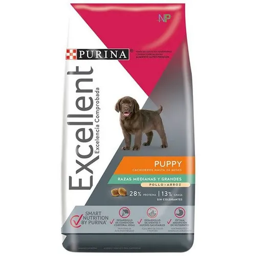Alimento Purina Excellent Cachorro Raza Mediana Y Grande. Np
