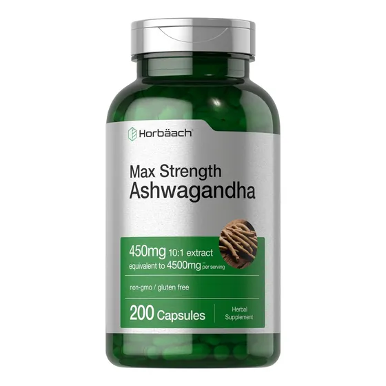 Suplemento Ashwagandha 4500 Mg 200 Capsulas Horbaach