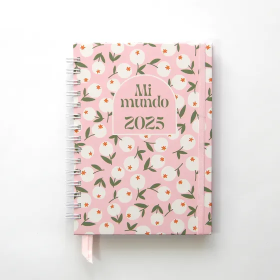 Agenda 2025  - Semanal  Mi Mundo Rosa Tapa Dura A5