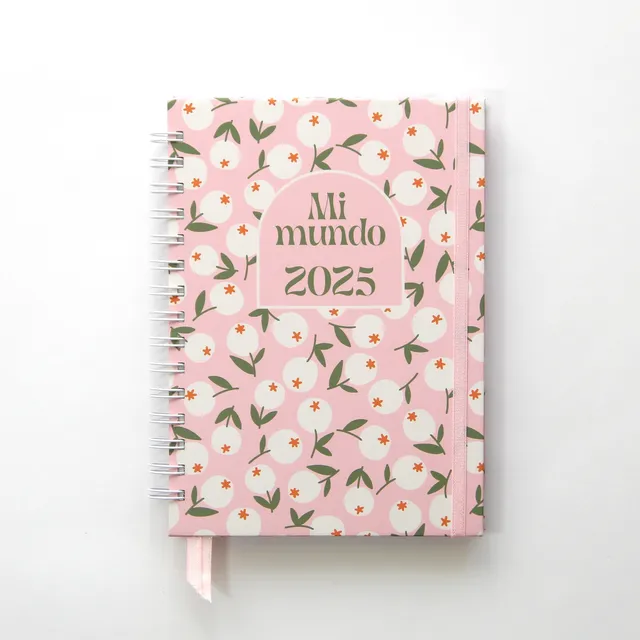 Agenda 2025  - Semanal  Mi Mundo Rosa Tapa Dura A5
