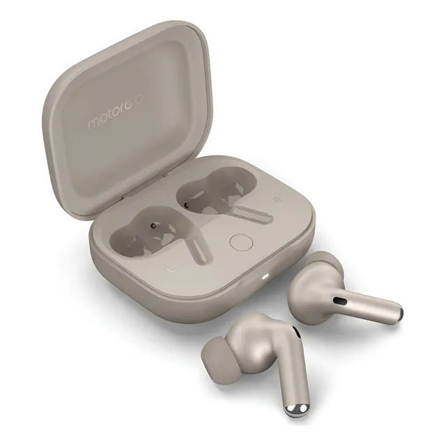 Fone De Ouvido Motorola Moto Buds+ Sound By Bose Bluetooth - Cor Vanilla