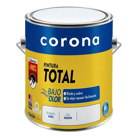 Pintura Total Blanco 1 Galón - Gal Acabado Mate