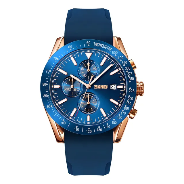 Skmei - Reloj Análogo 9253prgbu Para Hombre Color De La Correa Azul Color Del Bisel Azul
