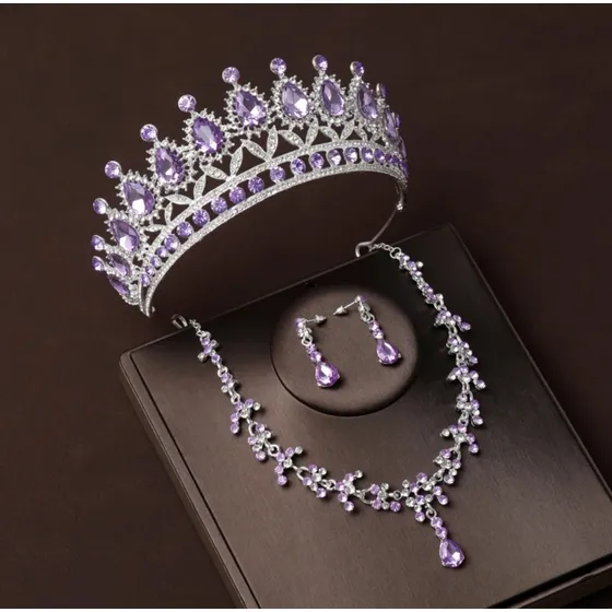 Diadema Y Conjunto De Alhajas 15 Años, Nupcias. Disponible