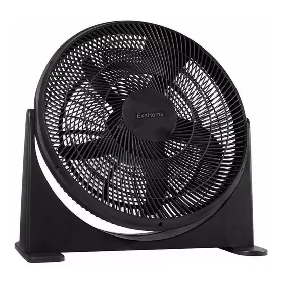 Ventilador Exa Turbo Exahome 20 Pulgadas 90w El Mas Grande Cantidad de aspas 5 Estructura Negro Aspas Negro Diámetro 20 " Material de las aspas Plástico