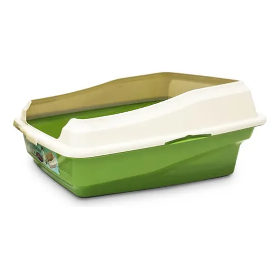 Bandeja Sanitaria Con Borde Color Verde Pets&friends