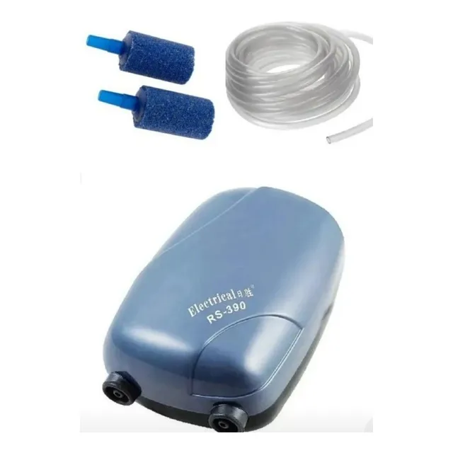 Aireador Rs 390 2 Salidas + 2m Manguera Y 2 Piedras Difusora