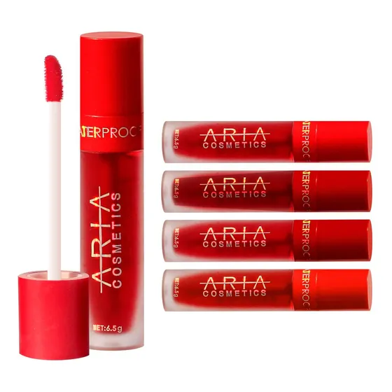 Tintas De Labios Kissing A Prueba De Agua Aria Cosmetics 