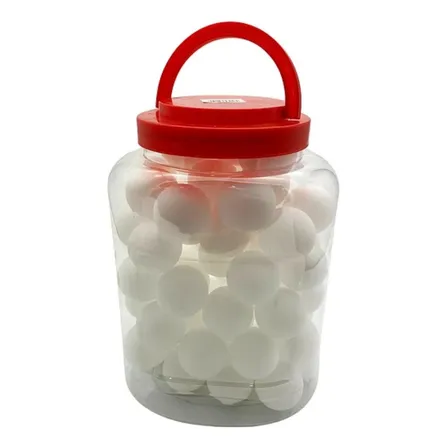 Pelotas De Ping Pong Frasco 60 Unidades Tarro Pingpong Color Blanco