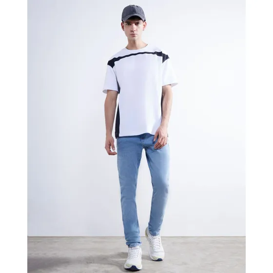 Jean Para Hombre Marca Seven Color Azul En Algodón #4516