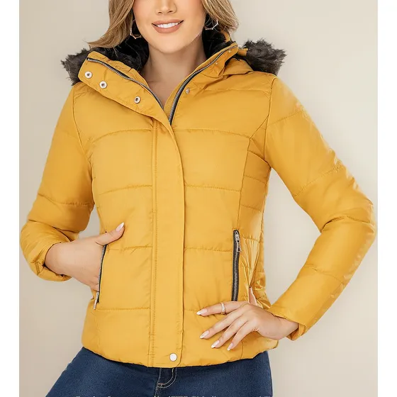 Chaqueta Paola Mostaza Para Mujer Croydon