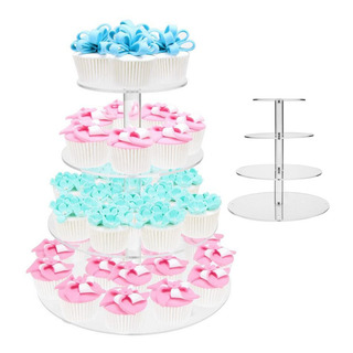 Suporte De Cupcake De Vidro Acrílico Transparente Para Casam Suporte De Cupcake De Vidro Acrílico Transparente Para Casam