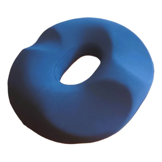 Cojín Ortopédico Viscoelástico Funda Lavable Ekipomed Color Azul Diseño De La Tela Liso