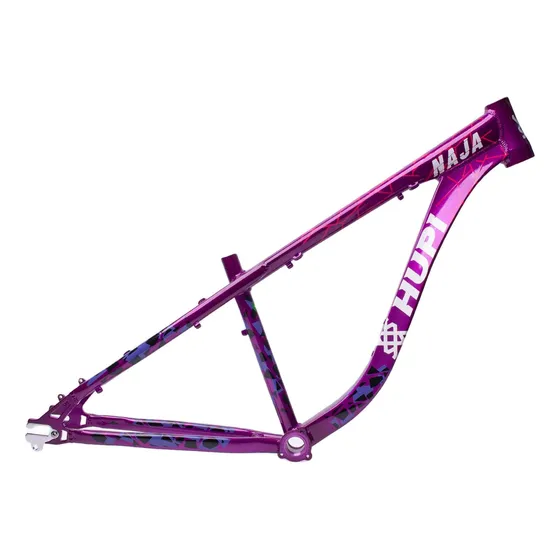 Quadro Hupi Naja V9 2025 Cor Roxo / Branco - Gancheira Horizontal Tamanho Del Quadro M