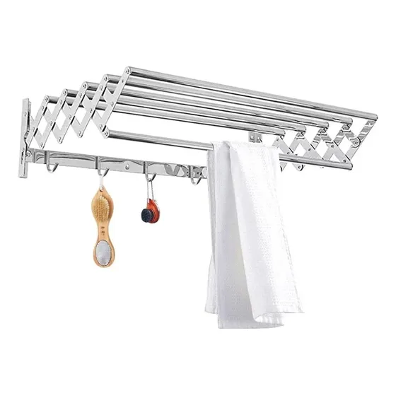 Tender Ropa Plegable Para Pared Acero Inoxidable
