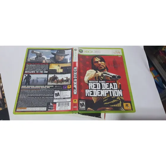 Red Dead Redemption Xbox 360 Completo Com Mapa Mídia Fisica