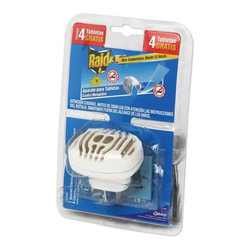Insecticida Raid Aparato Para Tableta Más Repuesto 4u